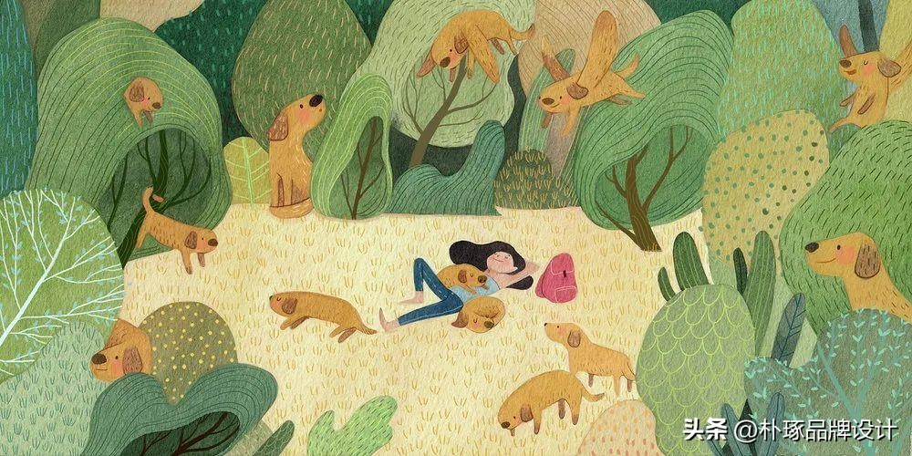 有深度意境的插画,如此清新淡雅的插画太有美感了