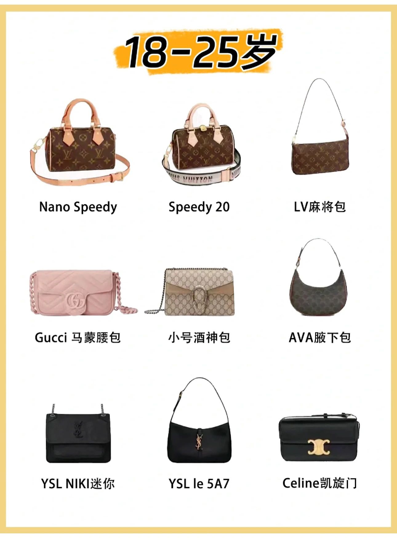 不同年龄段的人背的包,不同年龄阶段背什么包