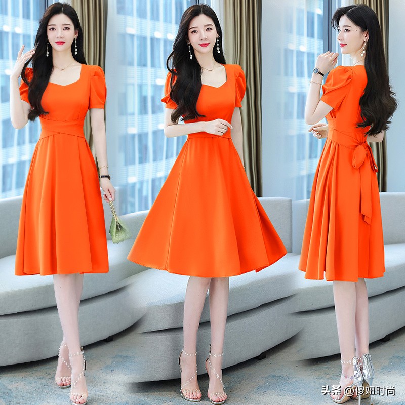 冬装甜美蝴蝶结气质显瘦连衣裙,气质翻领金丝绒显瘦蝴蝶结连衣裙