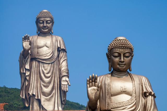 灵山大佛每次去感觉都是老样子,冬天白天无锡灵山大佛照片