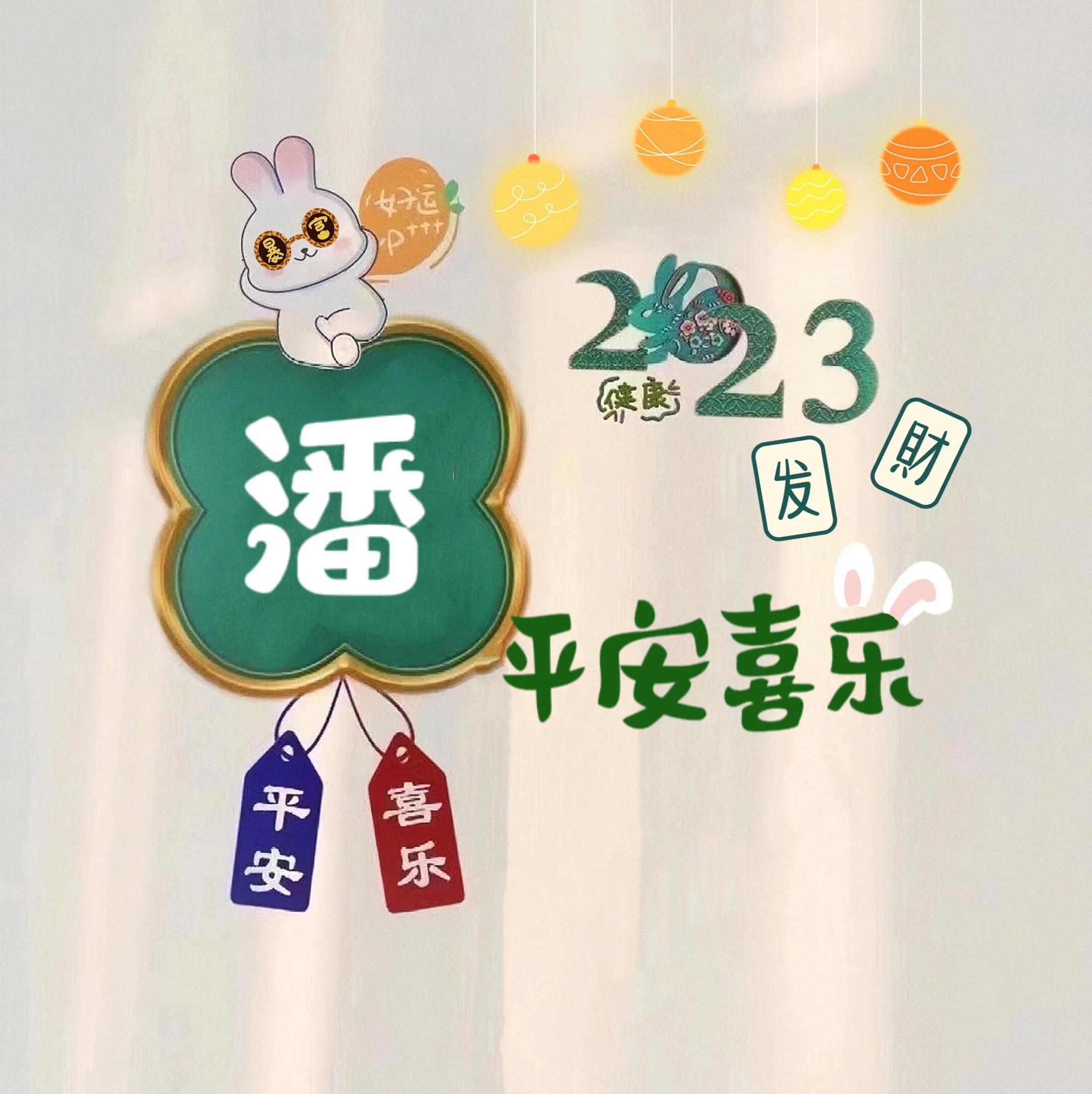 兔年姓氏头像取图,兔年姓氏图片大全