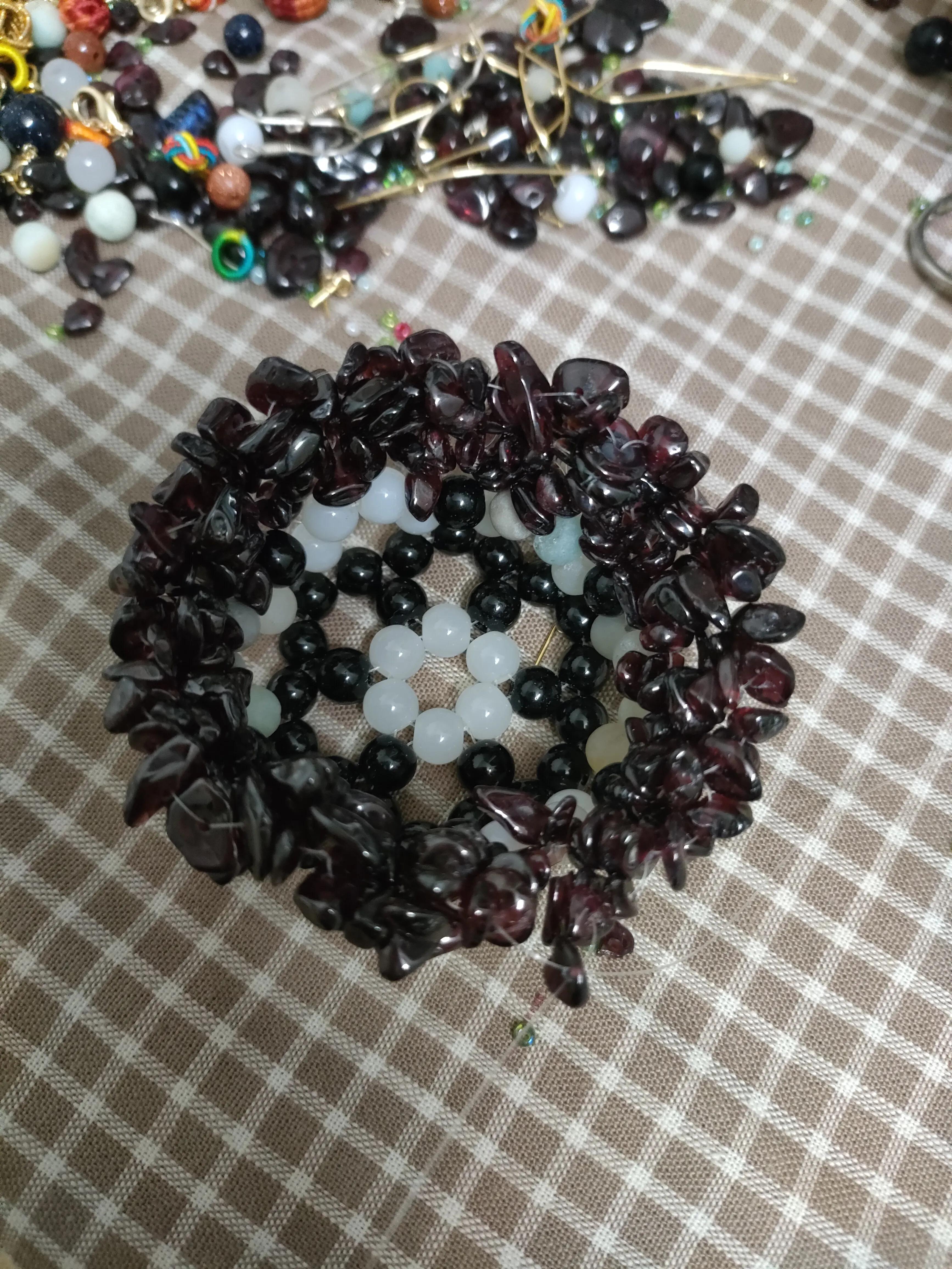 手工串珠花瓶串花视频,手工串珠花瓶