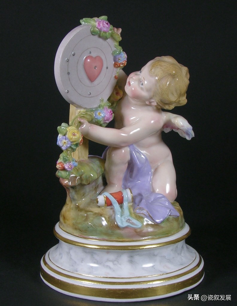 欧洲瓷器之祖-梅森Meissen制瓷厂-爱神丘比特“爱”主题瓷塑(2)