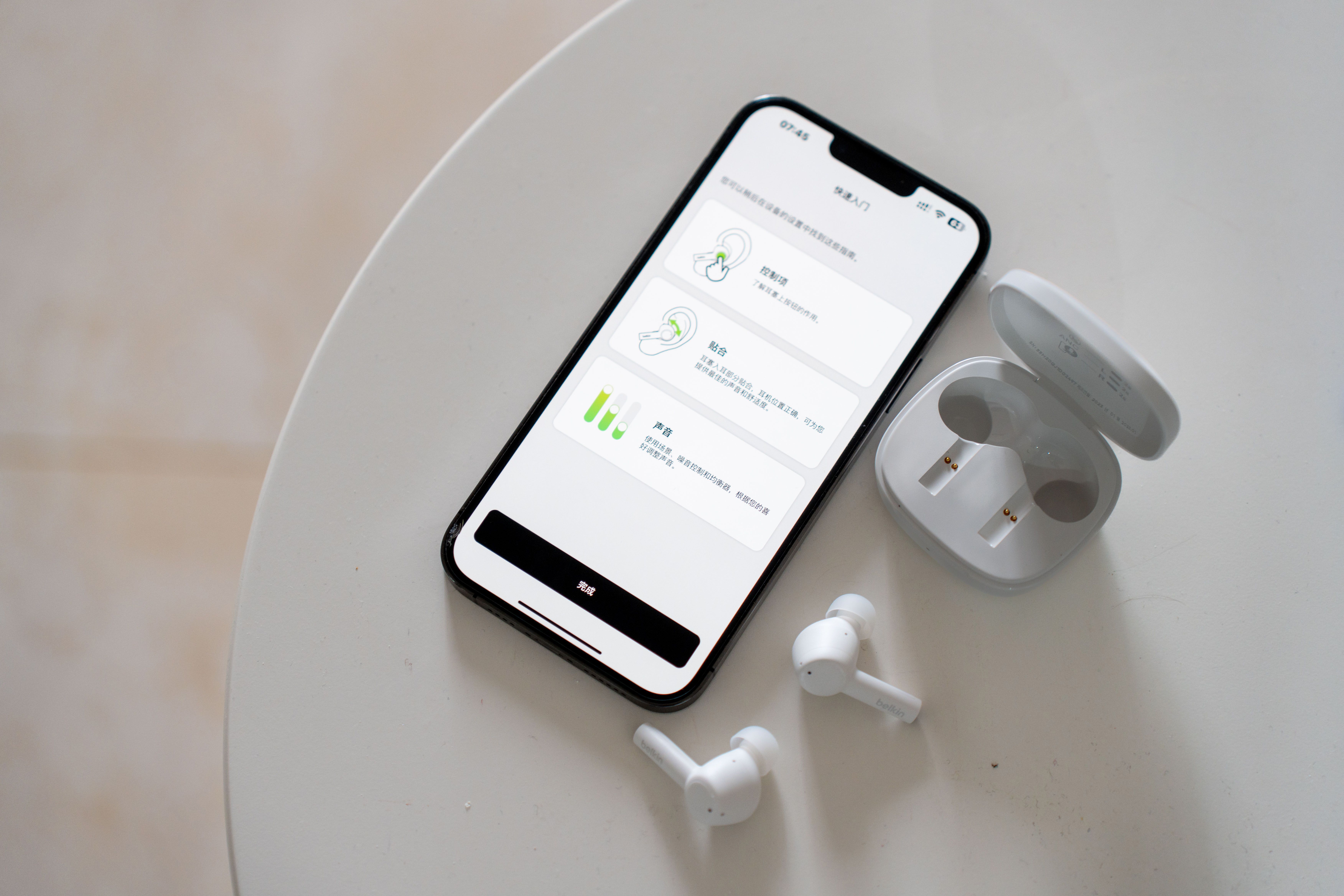 贝尔金沉浸降噪仓真无线蓝牙耳机,贝尔金耳机苹果生态