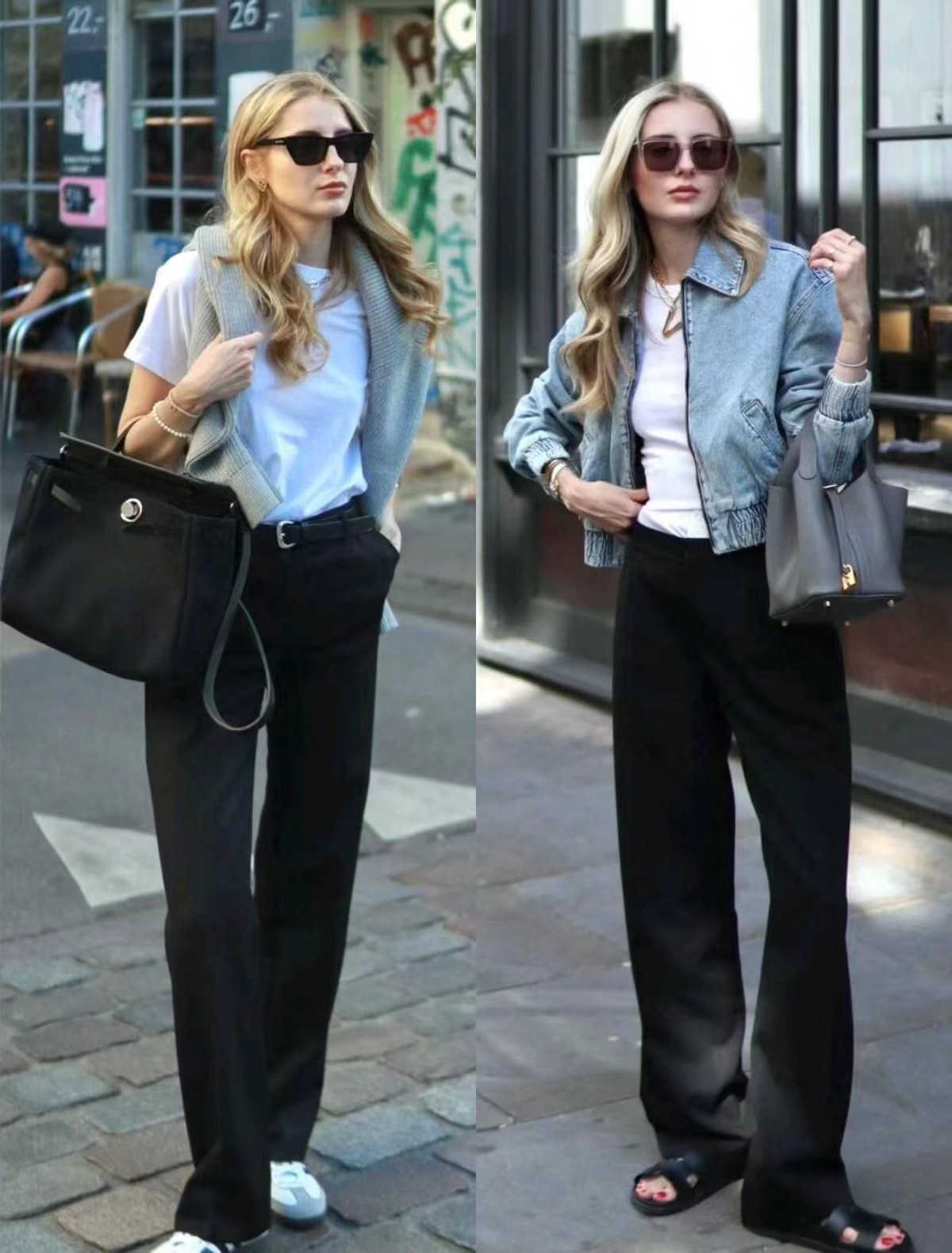 黑裤子怎么穿搭显腿长,黑裤子怎么穿搭好看