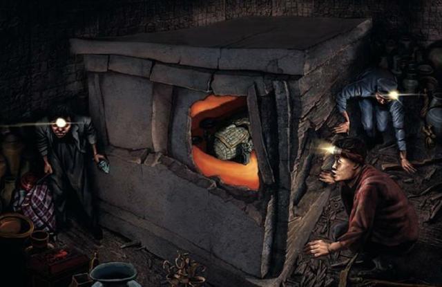 山西老农砍柴发现藏金洞,山西老汉发现山洞洞里藏金砖