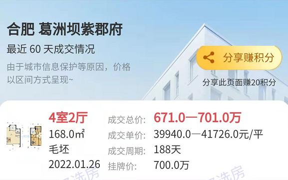 3万一平米买的合肥葛洲坝紫郡府,合肥最高房价葛洲坝紫郡府