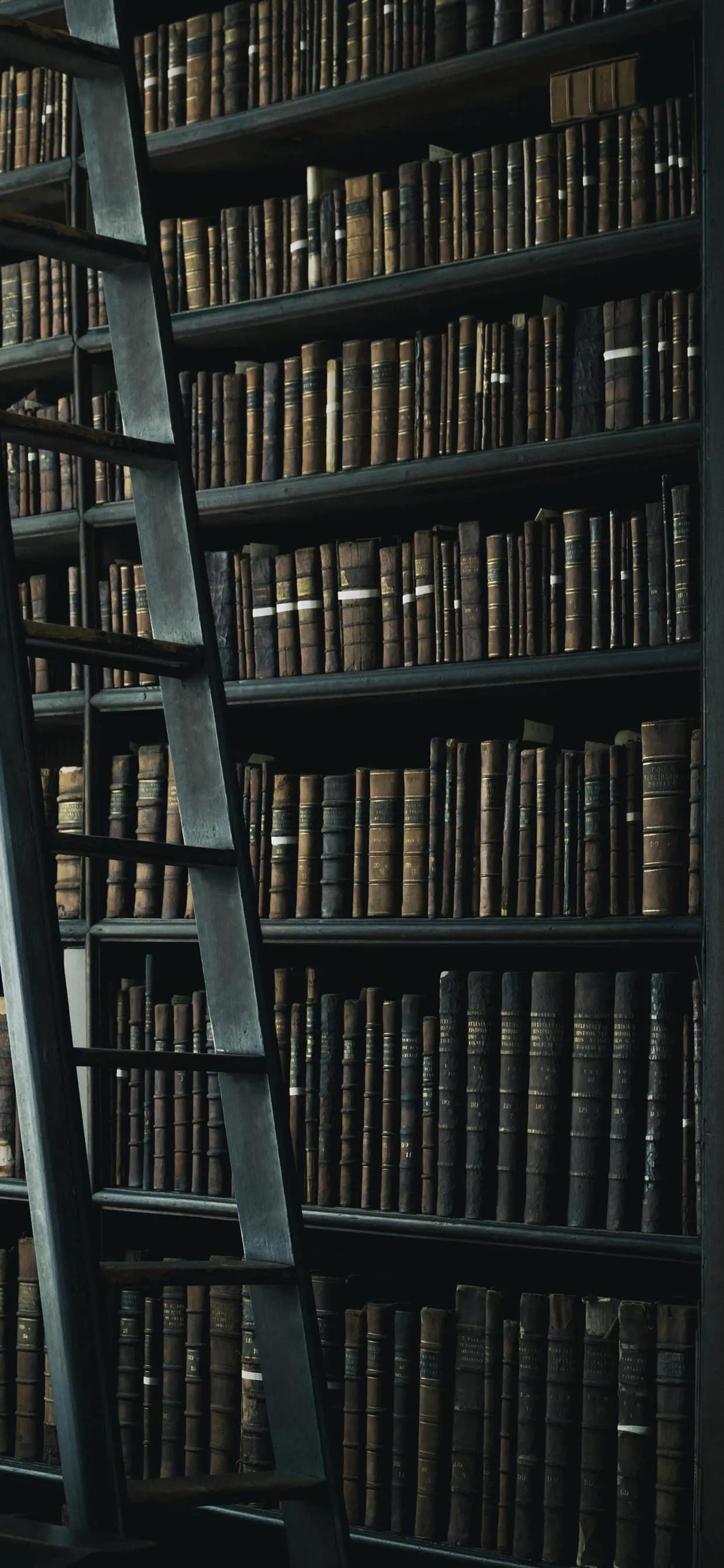 书籍壁纸高清图片,手机桌面壁纸创意书架