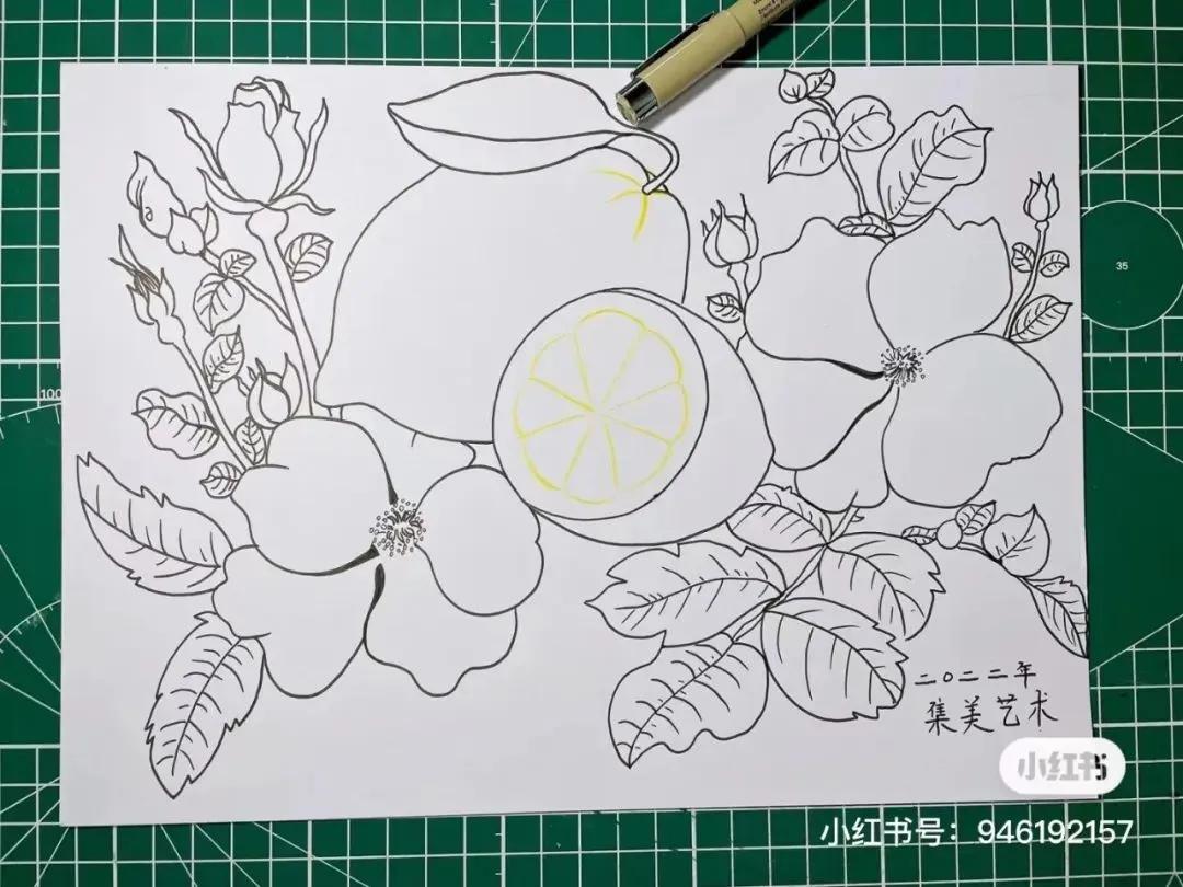 彩铅画出马克笔的效果,彩铅马克笔混合画