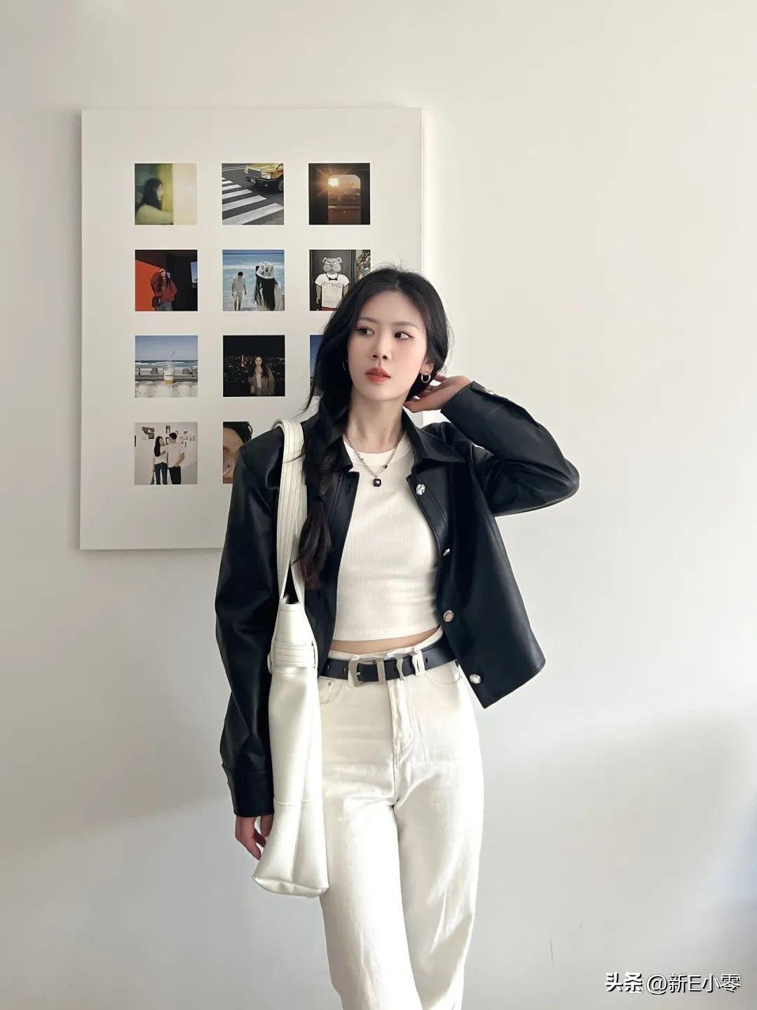 2024早春新款皮衣大码,一件皮衣有多百搭