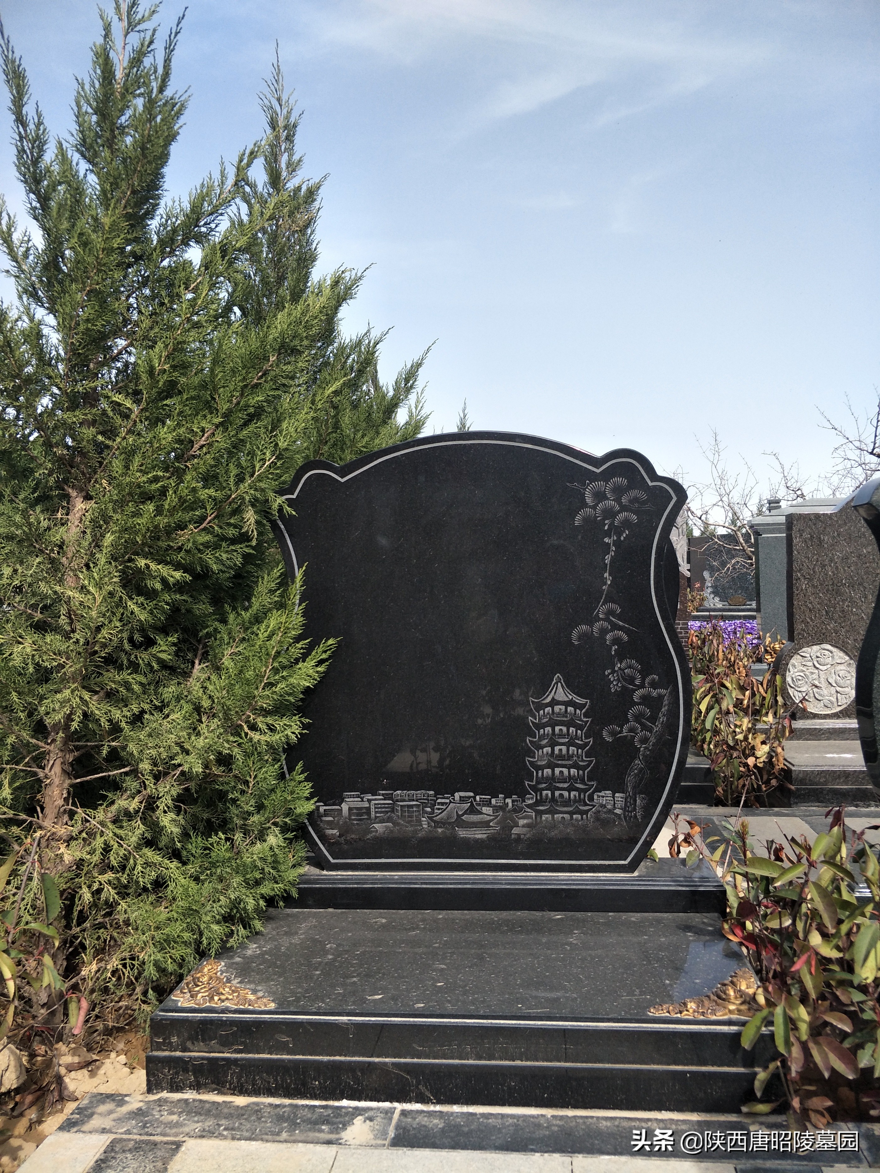 唐昭陵永久墓园独特墓碑,唐昭陵陪葬墓地图