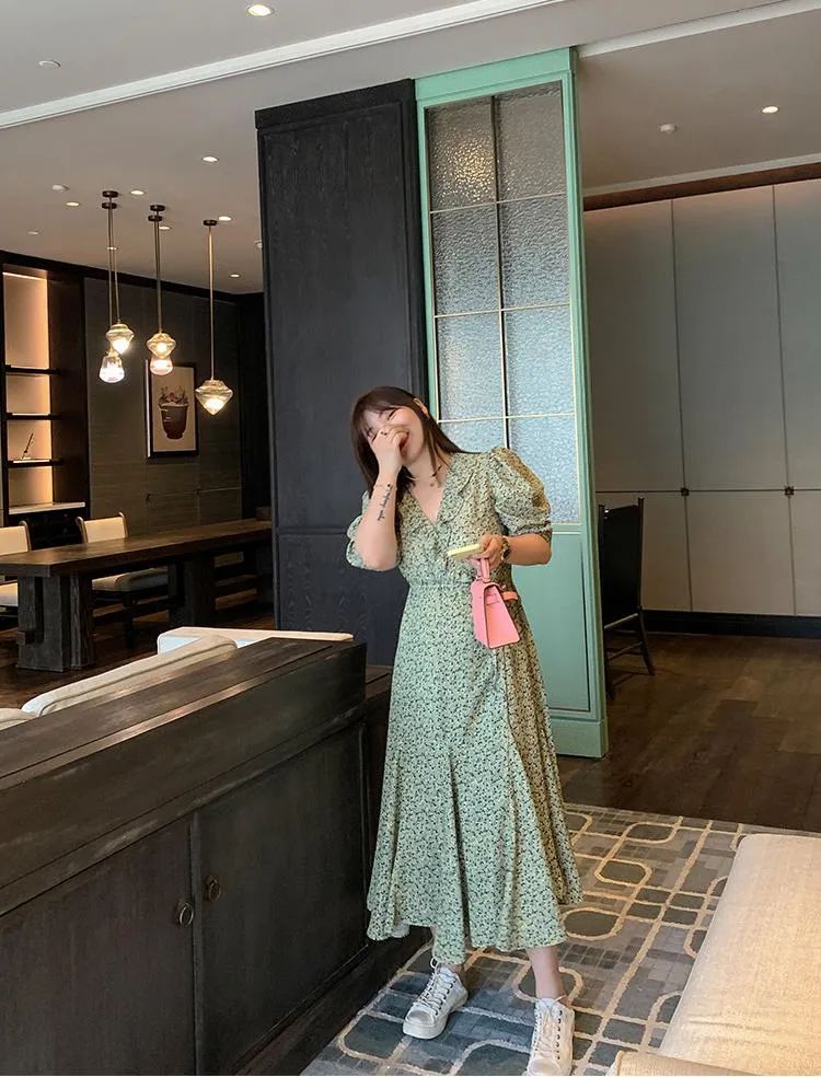 155微胖小个子连衣裙500多的,155微胖女生连衣裙2件套小碎花