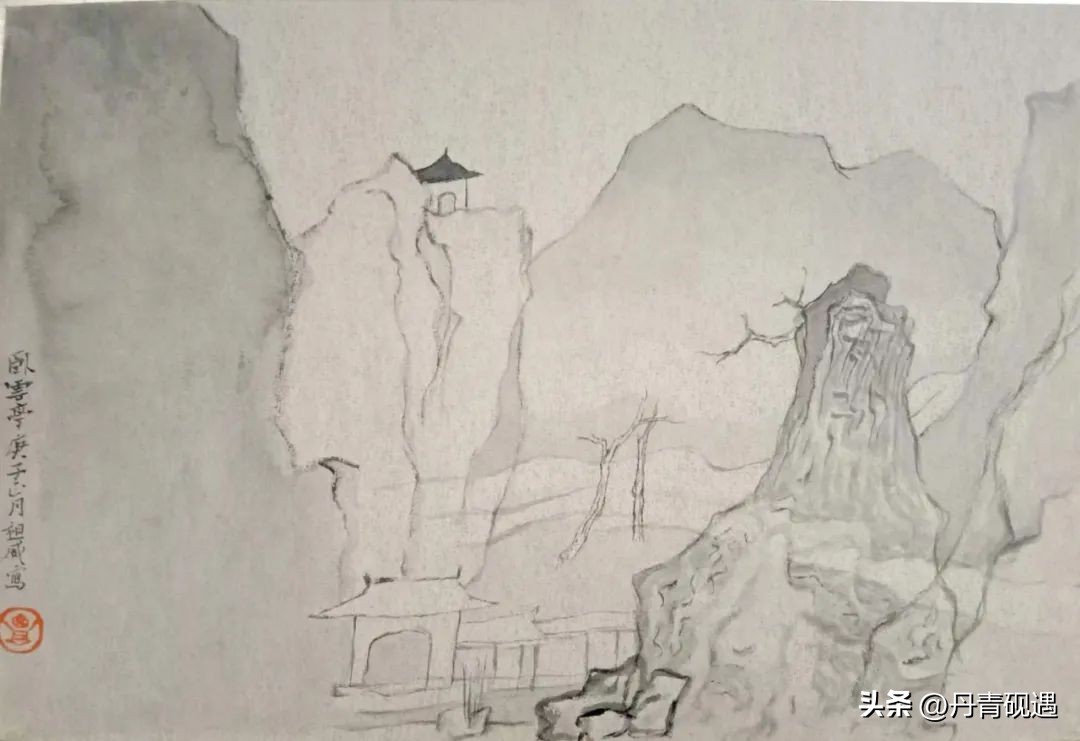 当代山水重彩画名家,张姝山水画