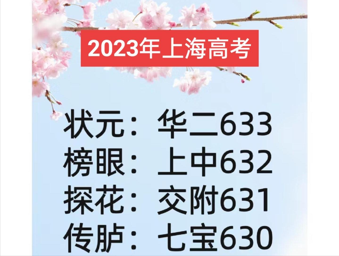 2022上海高考各学校成绩,上海今年高考成绩最好的高中