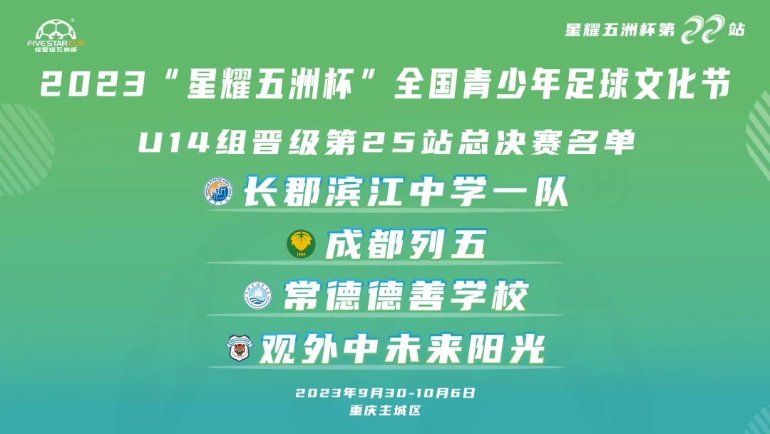 2024五洲杯赛程时间表,星耀五洲杯足球赛2020参赛名单