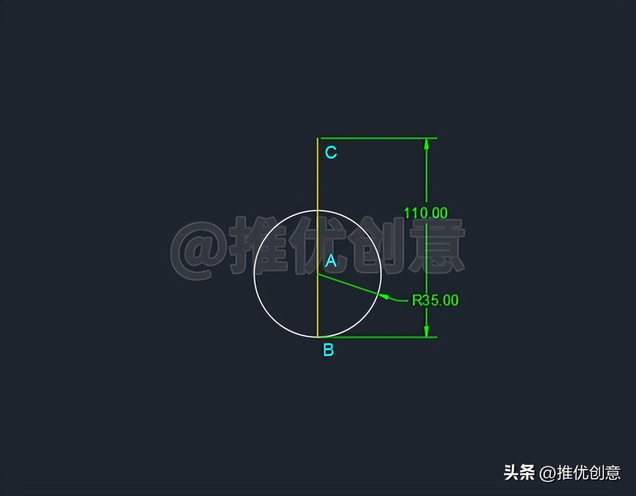 简单的水滴,cad制图水滴