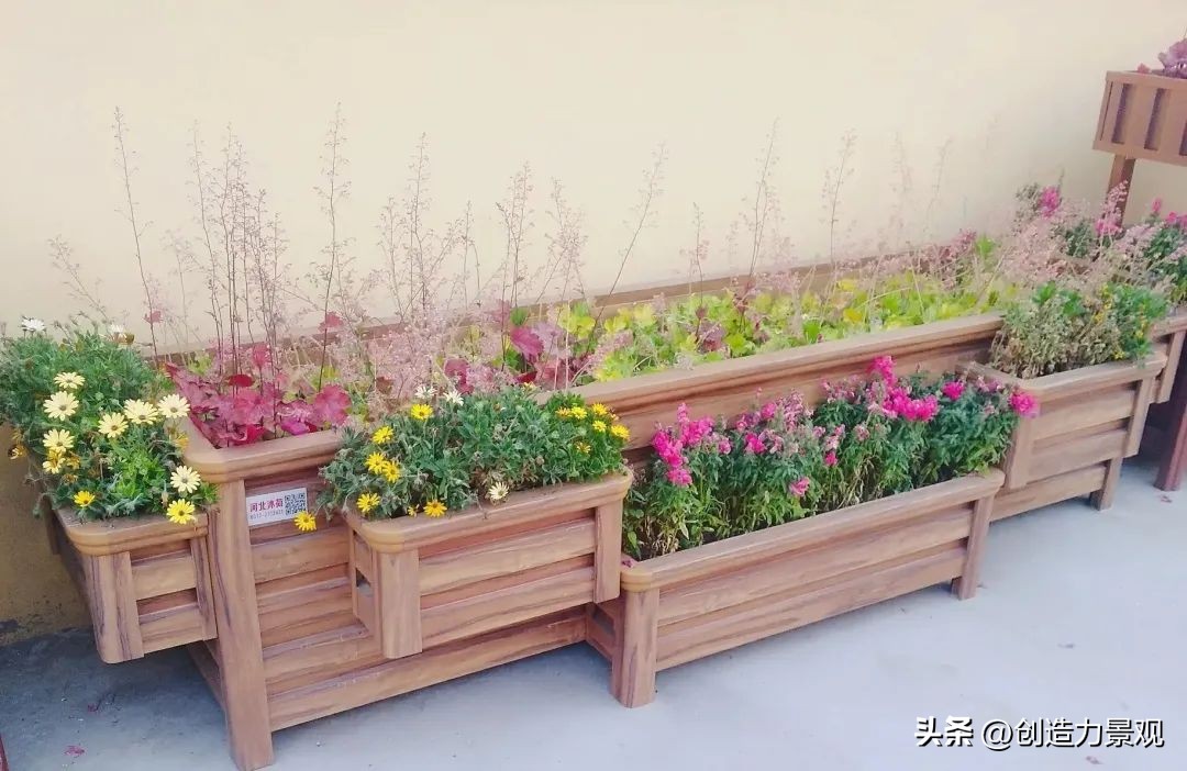花箱小庭院景观设计,庭院花箱设计款式大全
