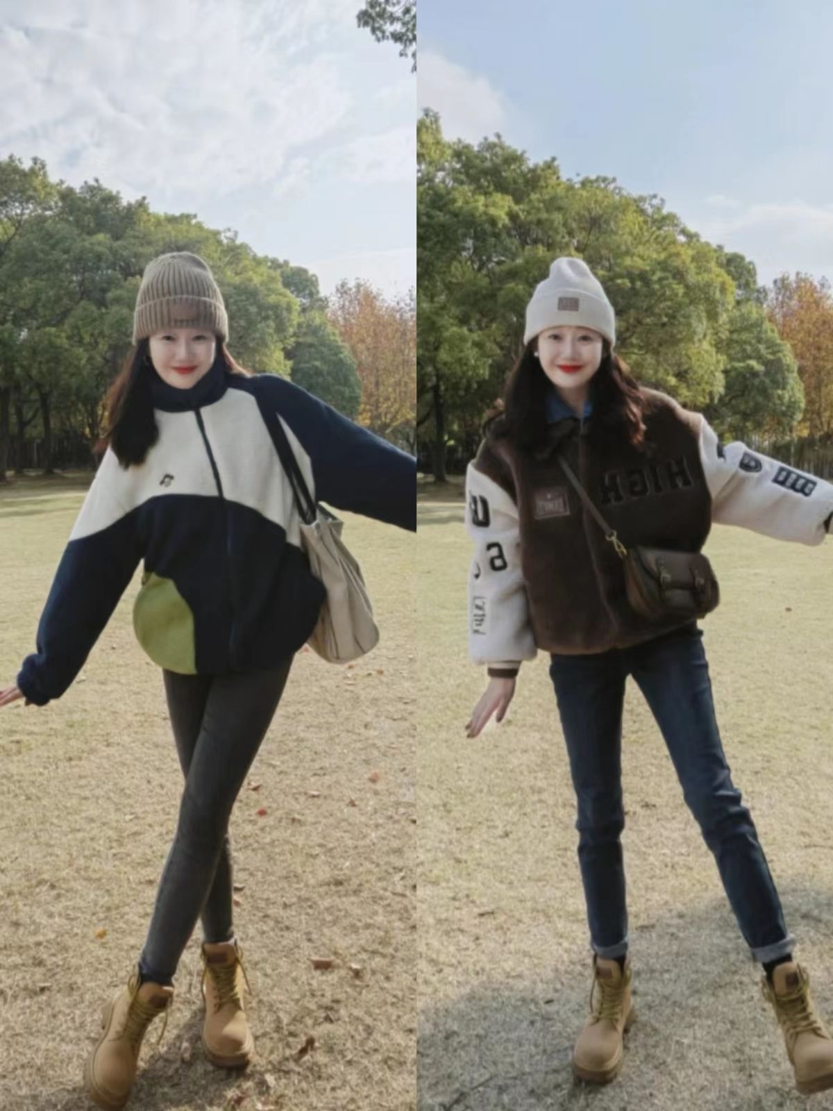 冬天雪地靴换长靴,冬季更适合老爹鞋还是雪地靴