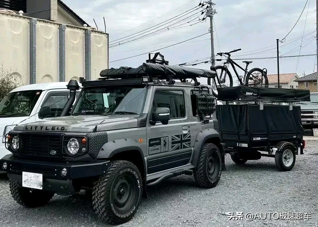 吉姆尼越野拖挂房车视频,铃木吉姆尼旅行场景