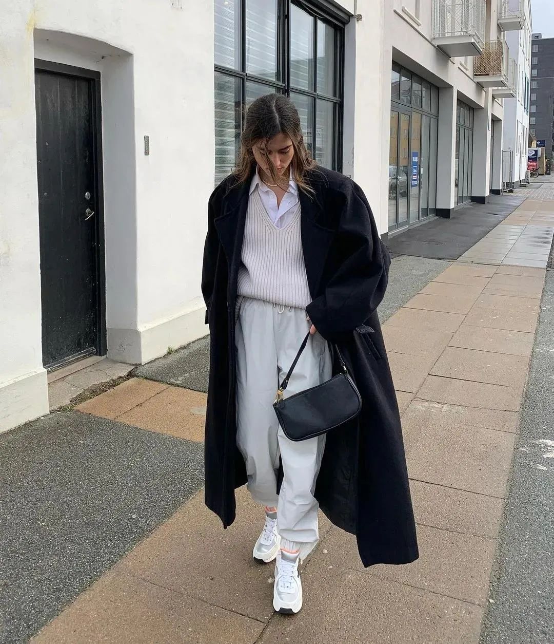 毛衣衬衫叠穿搭配什么裤子,冬天衬衫如何搭配毛衣