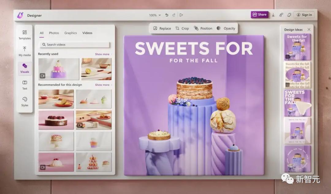 搭载DALL-E2!微软AI神器Designer内测启动,Adobe最强对手快来了