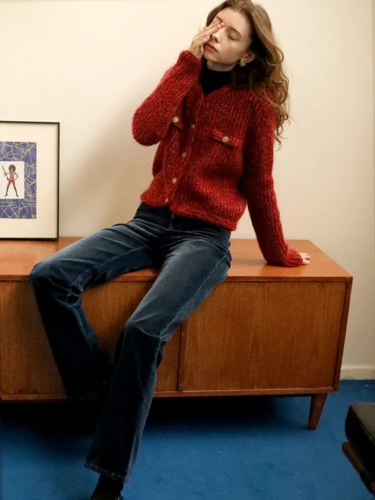 红色系穿搭过年成熟,红色系穿搭过年高级感