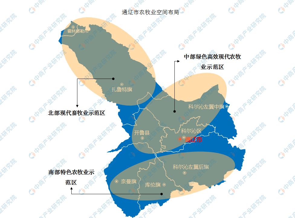 「产业图谱」2022年通辽市产业布局及产业招商地图分析