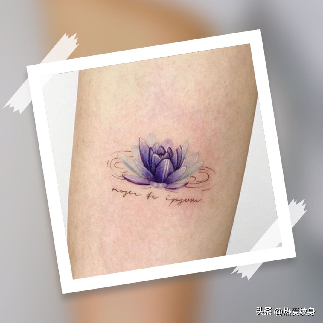 纹身就像你心中的一朵花,纹身像种在你内心深处的一朵花