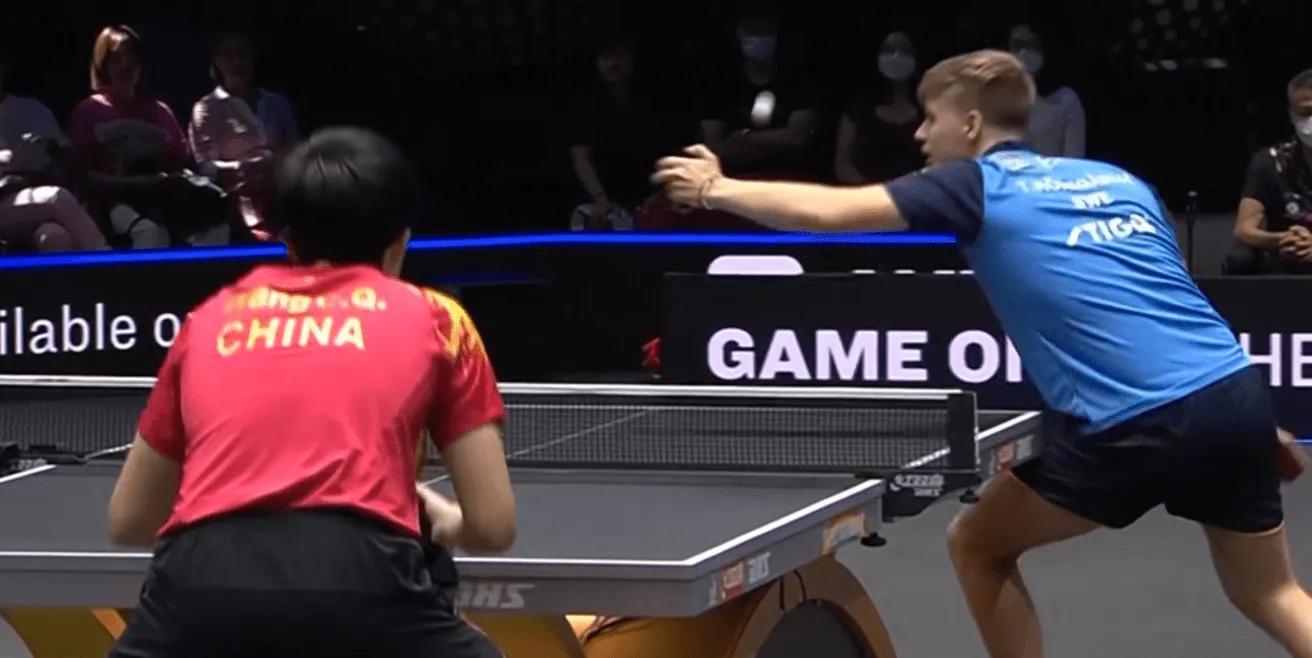 王楚钦战胜莫雷加德全集,王楚钦对战莫雷加德名场面