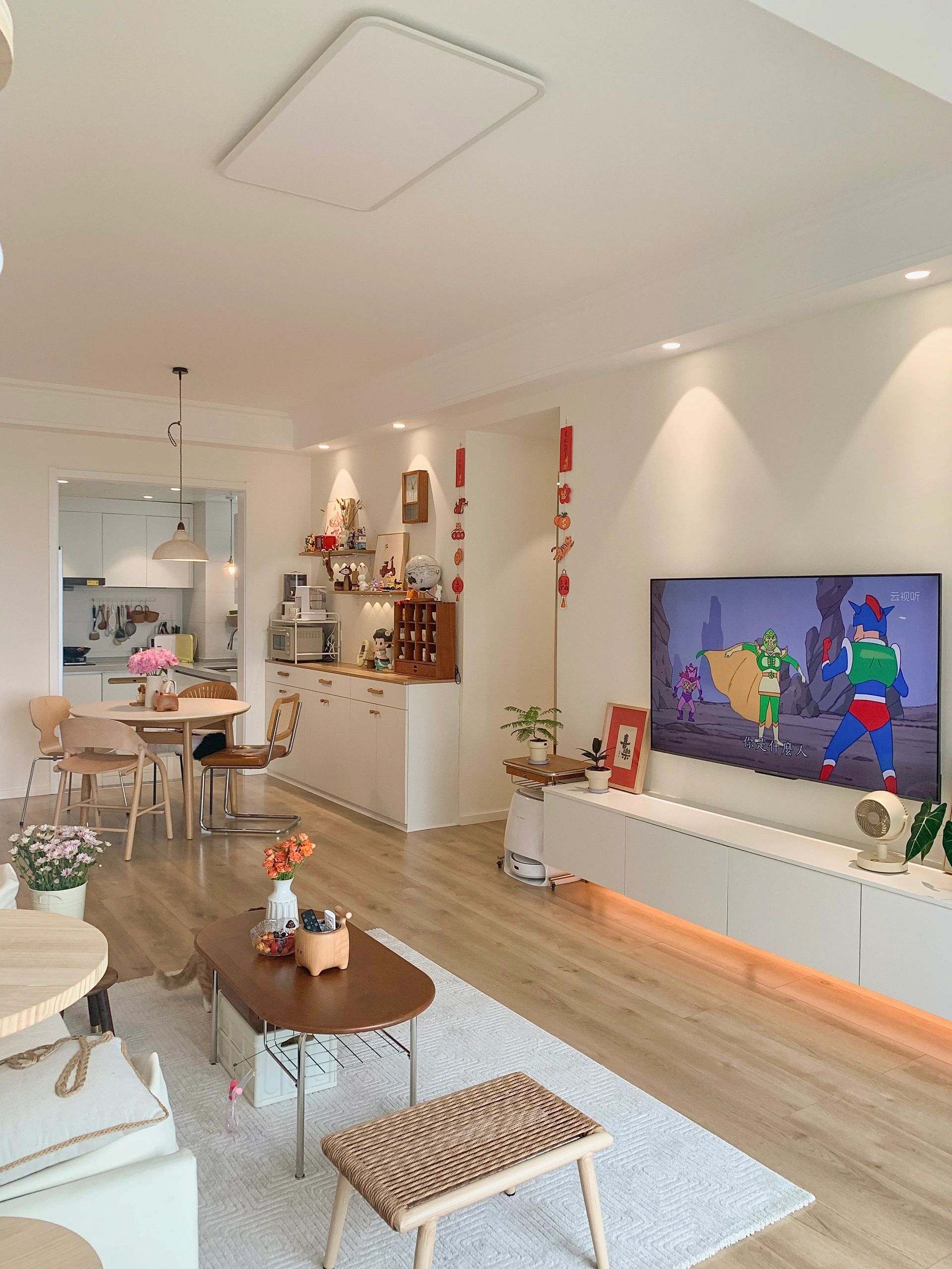 湖北女主拒绝“过度装修”，把128㎡家布置得简约又舒适，超羡慕