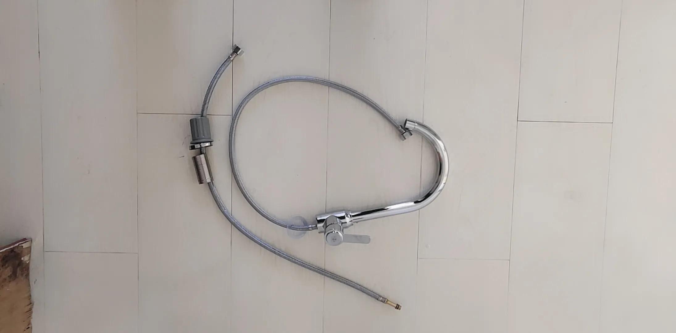 浴室明管冷热水龙头安装示意图,洗手盆水龙头冷热软管如何安装