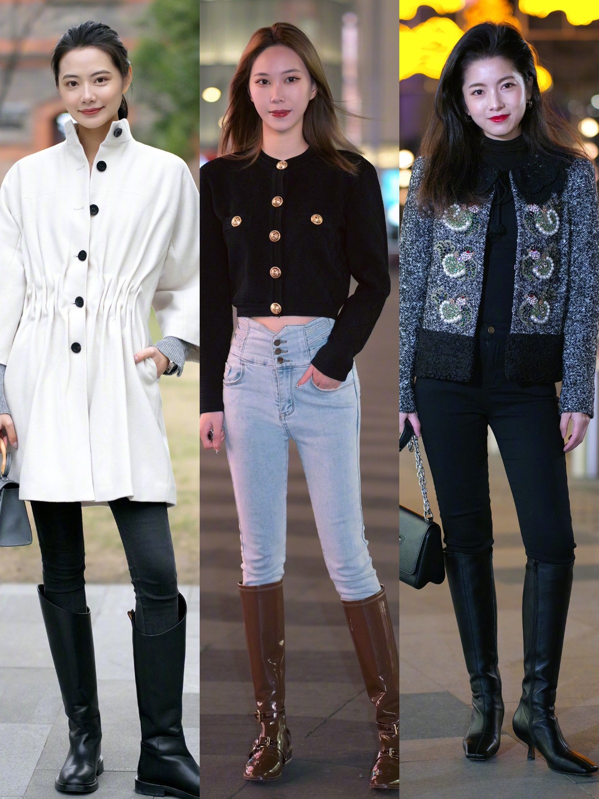 今年流行的新款靴子小个子穿的,今年最流行的靴子显腿细一绝