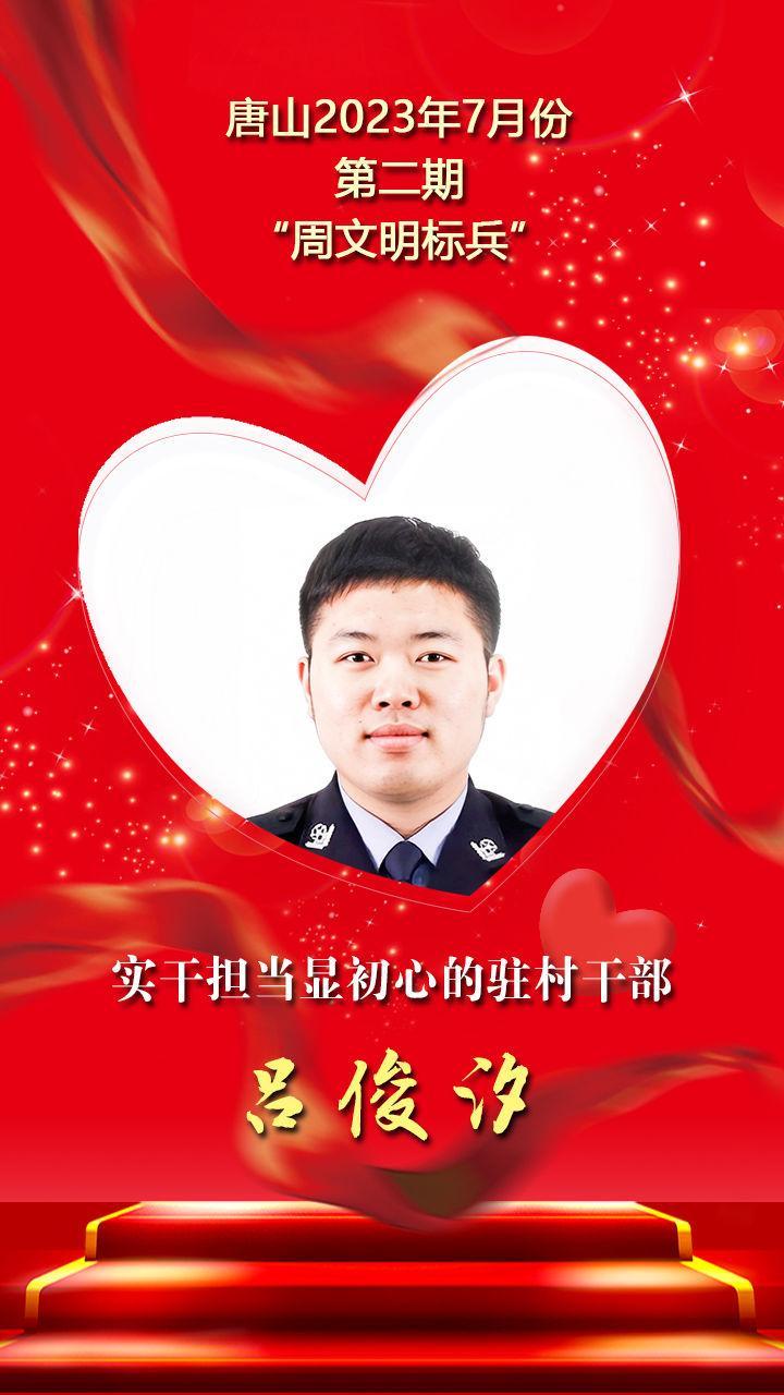 唐山2023年7月份第二期“周文明标兵”名单发布