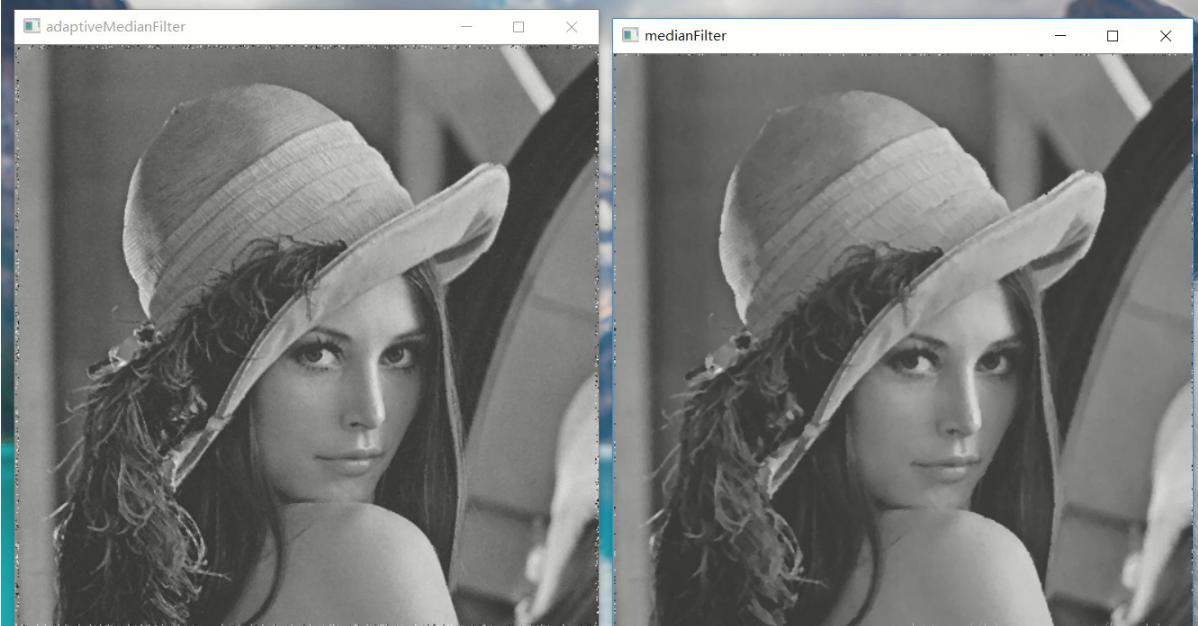 OpenCV自适应中值滤波及实现