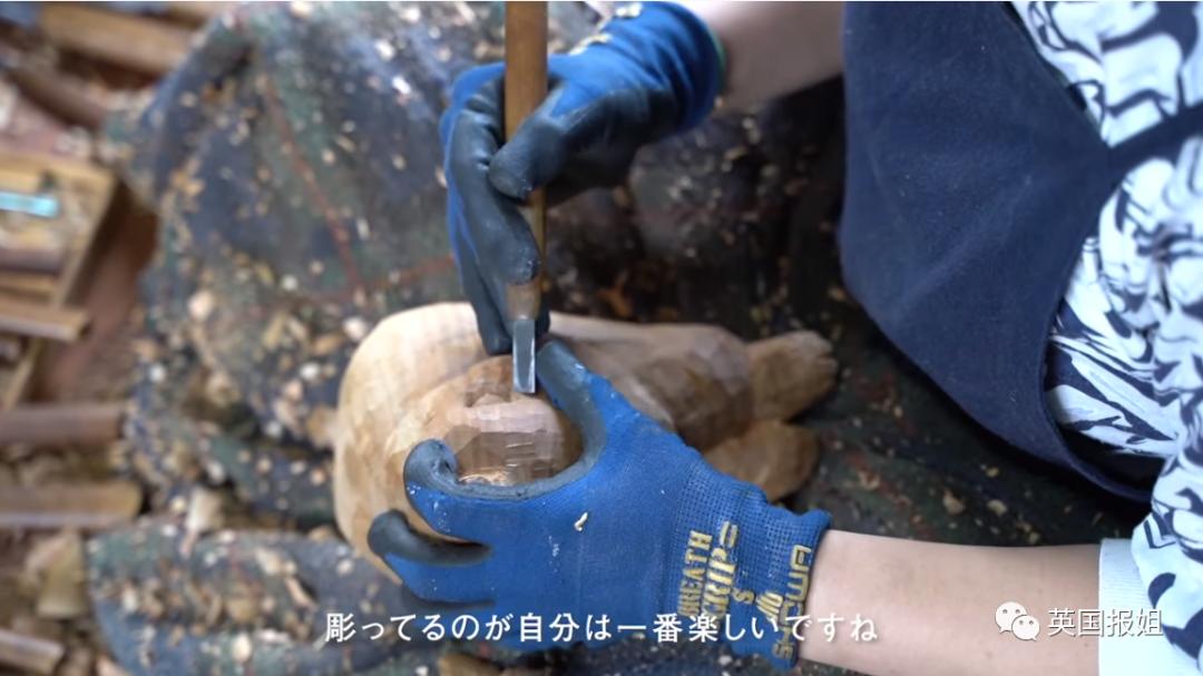 木头雕刻作品猫,手工雕刻木雕小猫