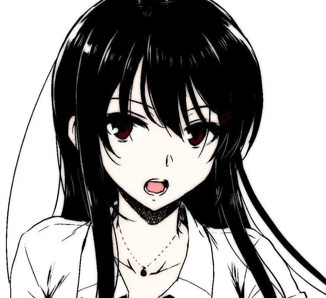 wechat头像女动漫黑白,wechat黑白清冷头像