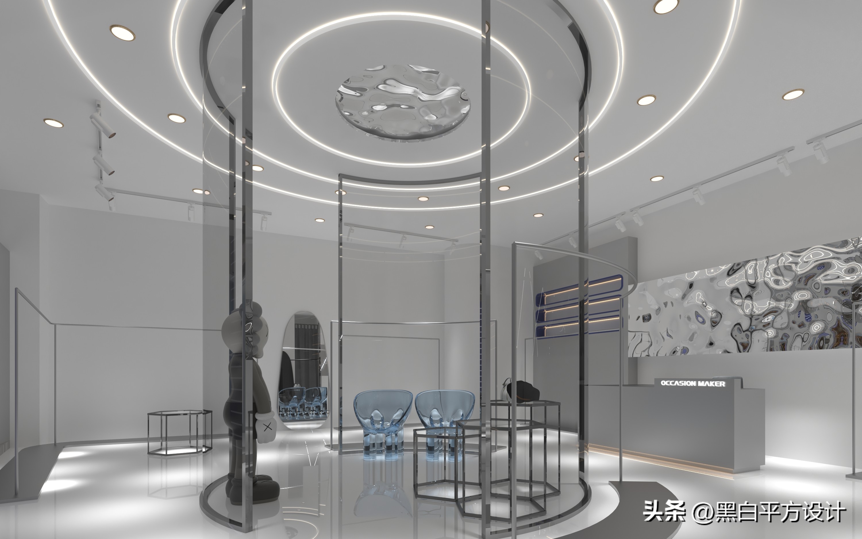 现代轻奢潮牌男装店设计