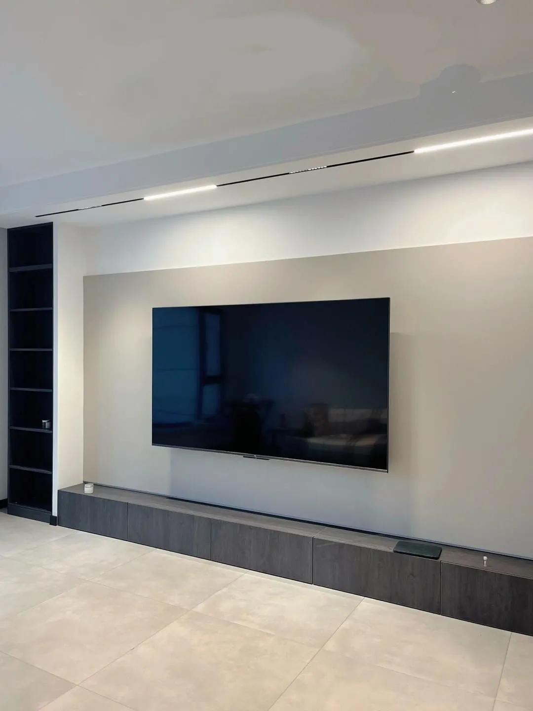 最流行格栅电视背景墙,30款背景墙