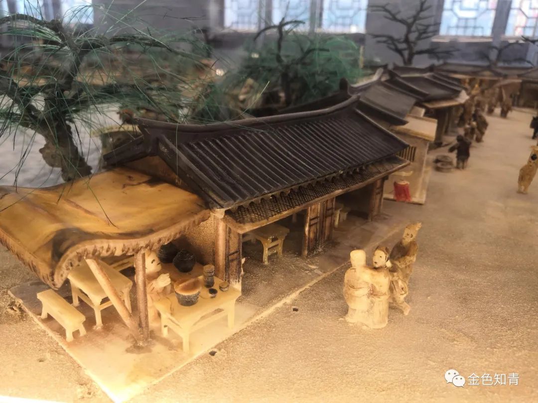 用馒头做一幅清明上河图,清明上河图用石材