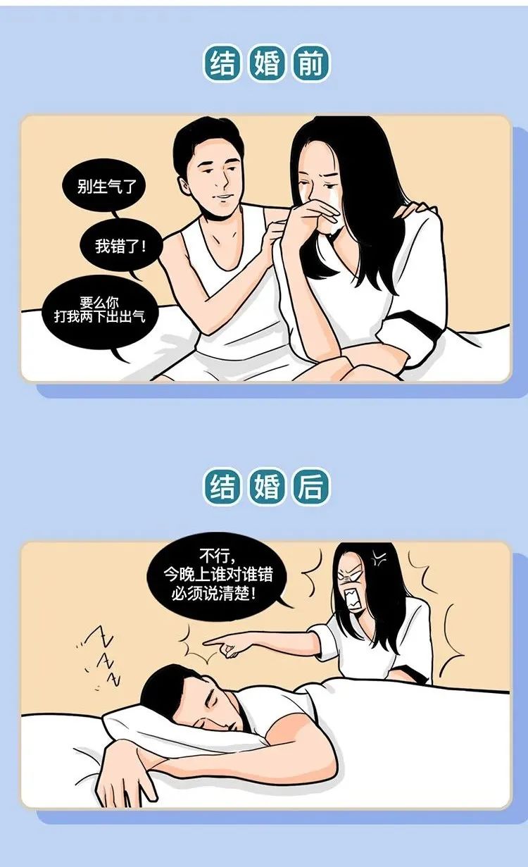 男女结婚前后对比图男的日渐憔悴,男人结婚前后的照片对比太真实了