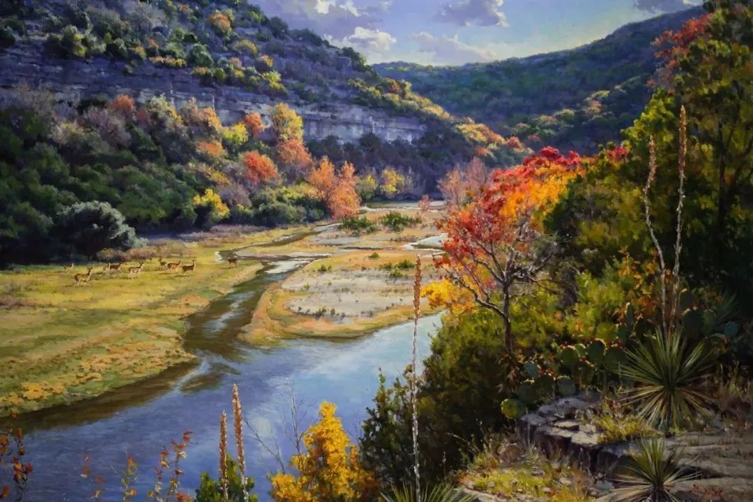 大师笔触生动的风景油画,视觉冲击力很强的风景油画图片