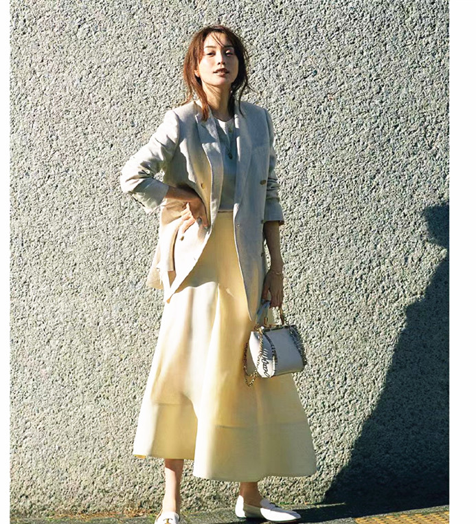 西装裙半身裙职场搭配,职场穿搭夏季西装裙