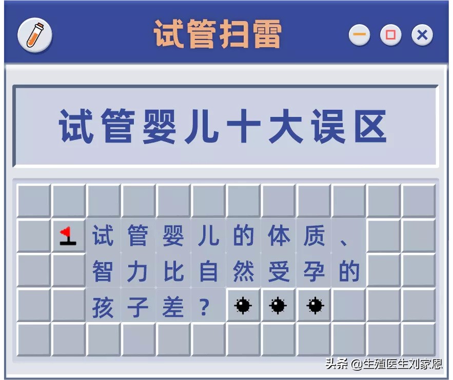 @备孕人群丨一起玩试管扫雷,通关收获好孕吧