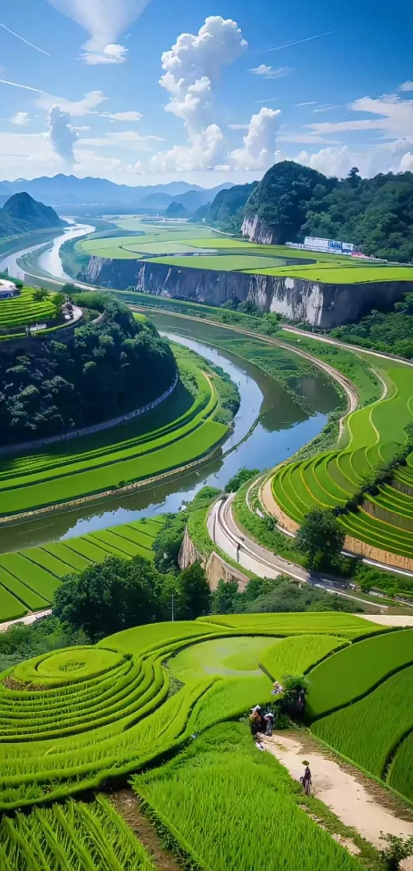 赏田园风光图片,美在深秋田园风光图片