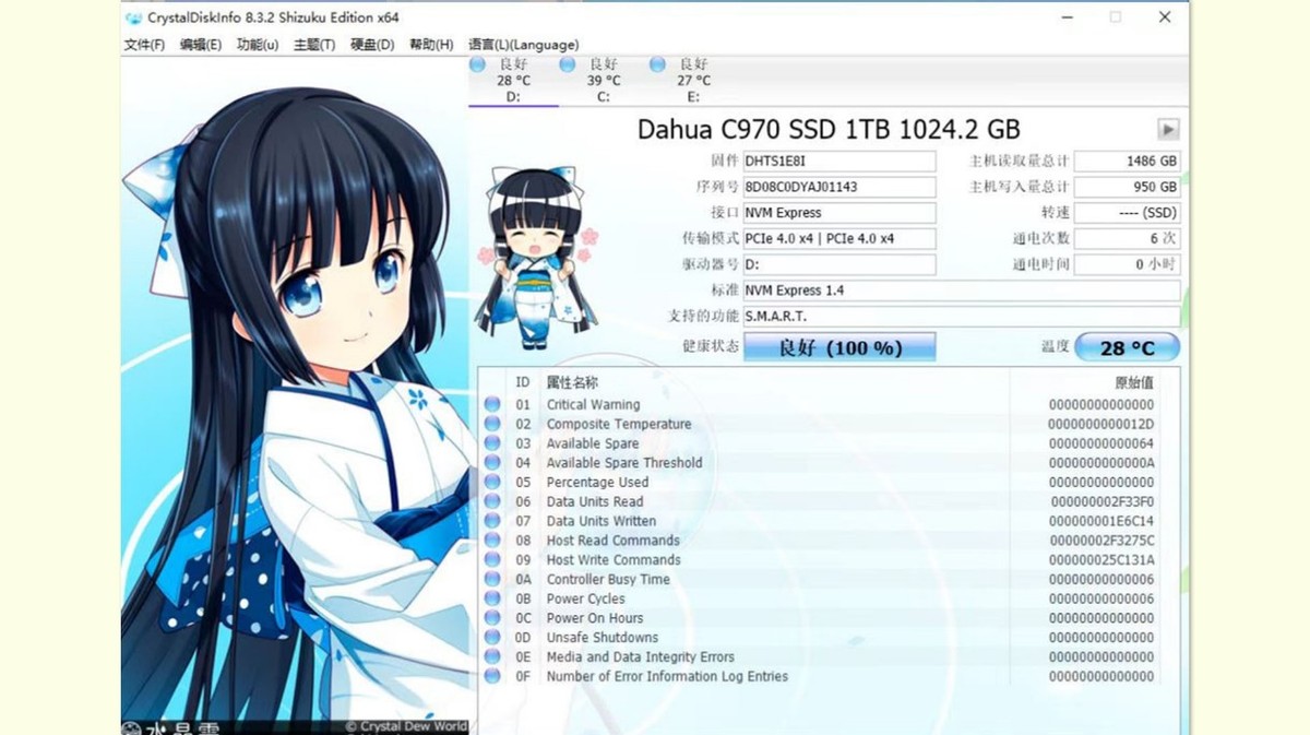 高速m.2256g推荐,大华固态c800硬盘测评