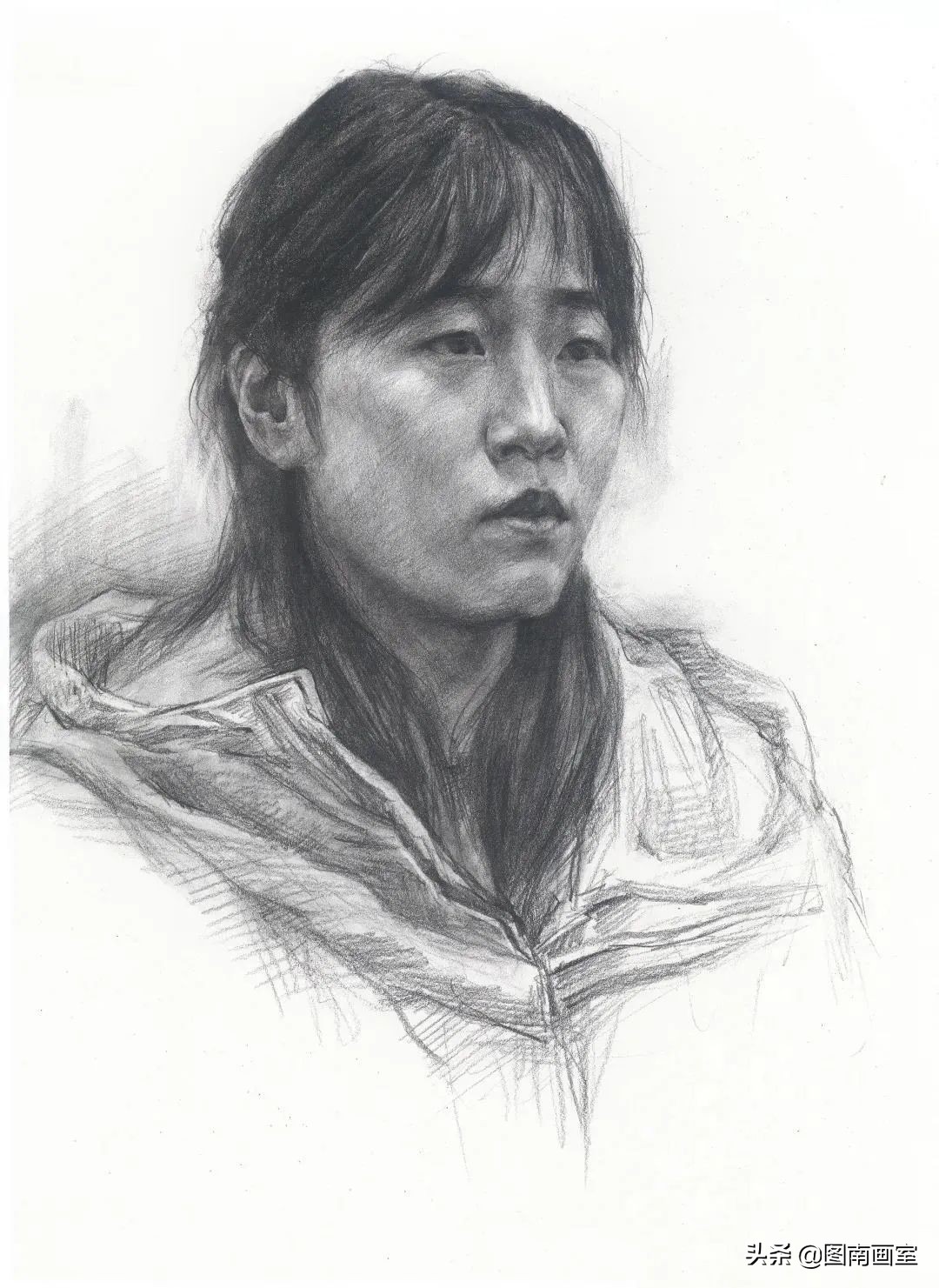 中国美术学院素描头像高分作品,全国素描高分作品