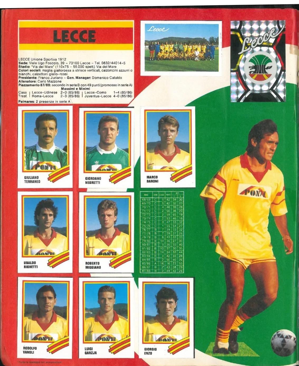 「忆意甲」一本意大利足球画册带你回顾1988/89赛季意甲联赛