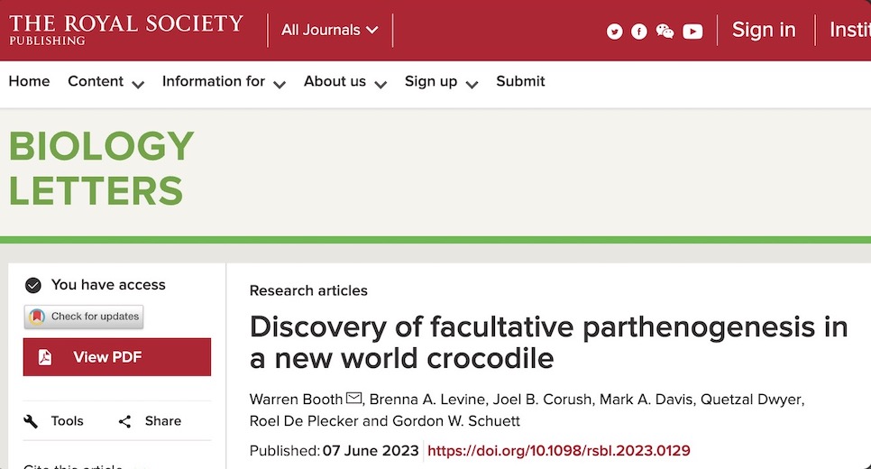 雌性鳄鱼单独繁殖,世界首例雌鳄鱼