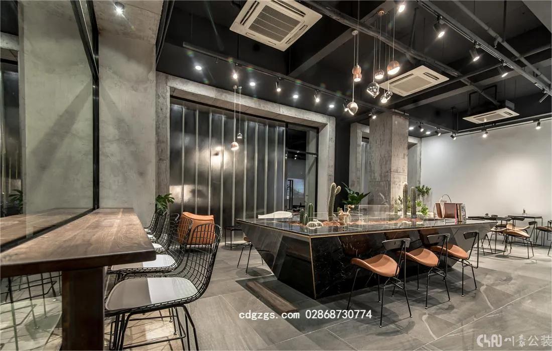 轻奢风咖啡厅设计,极简风咖啡馆装修高级感