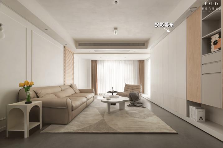 客厅白墙电视墙,电视墙有门做大白墙